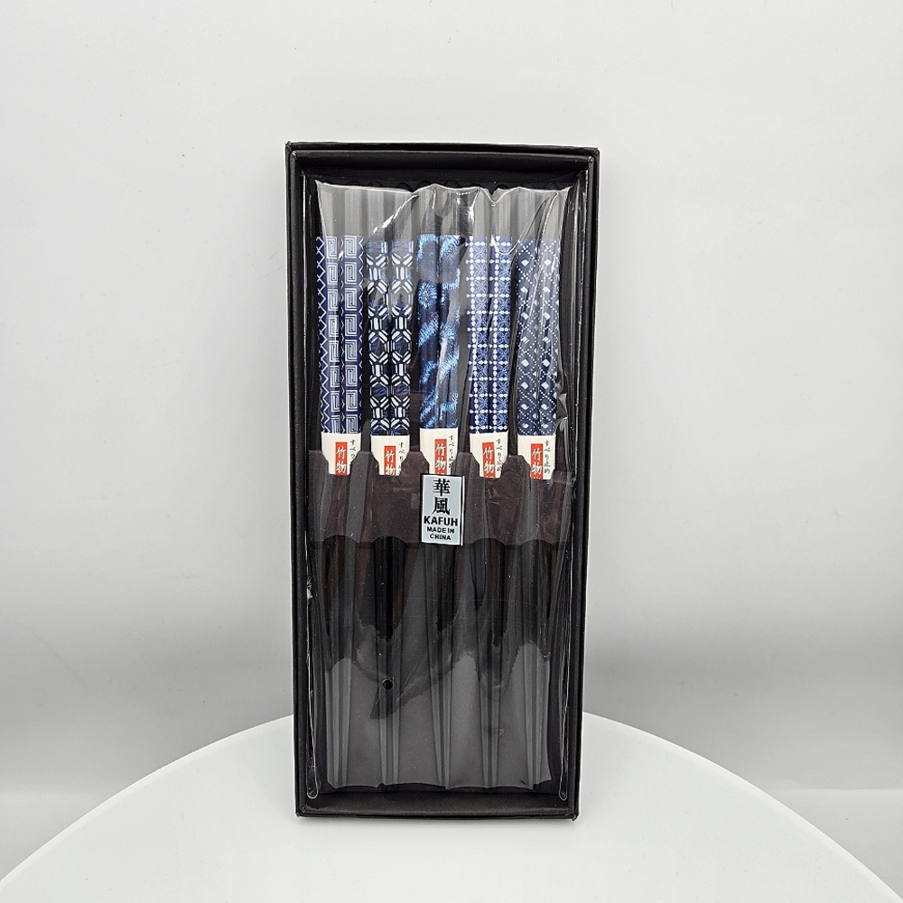 Kafuh Black and Blue Chopsticks Set